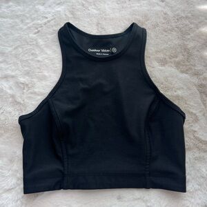 Outdoor Voices Athena Crop Tank Top in Black Size XS